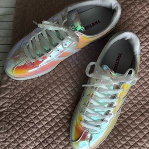 Tretorn iridescent sneakers (J. Crew)